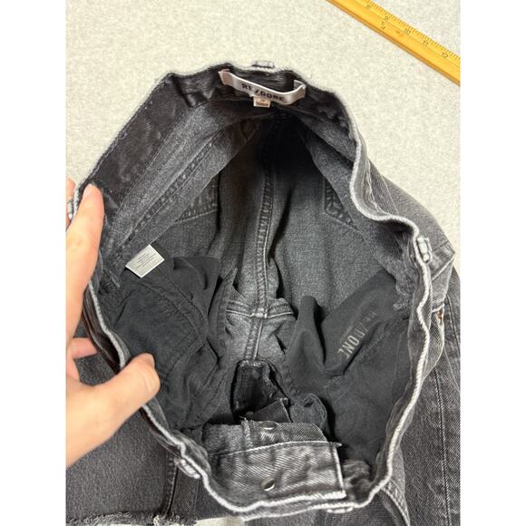 Re/Done Womens Size 26 Black Button Fly Jeans - Picture 6 of 11